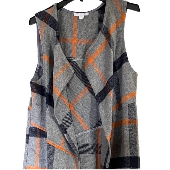 FAVLUX•Gray Plaid Vest - Picture 3 of 11